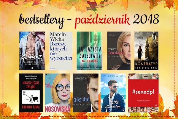 Bestsellery października 2018 w TaniaKsiazka.pl